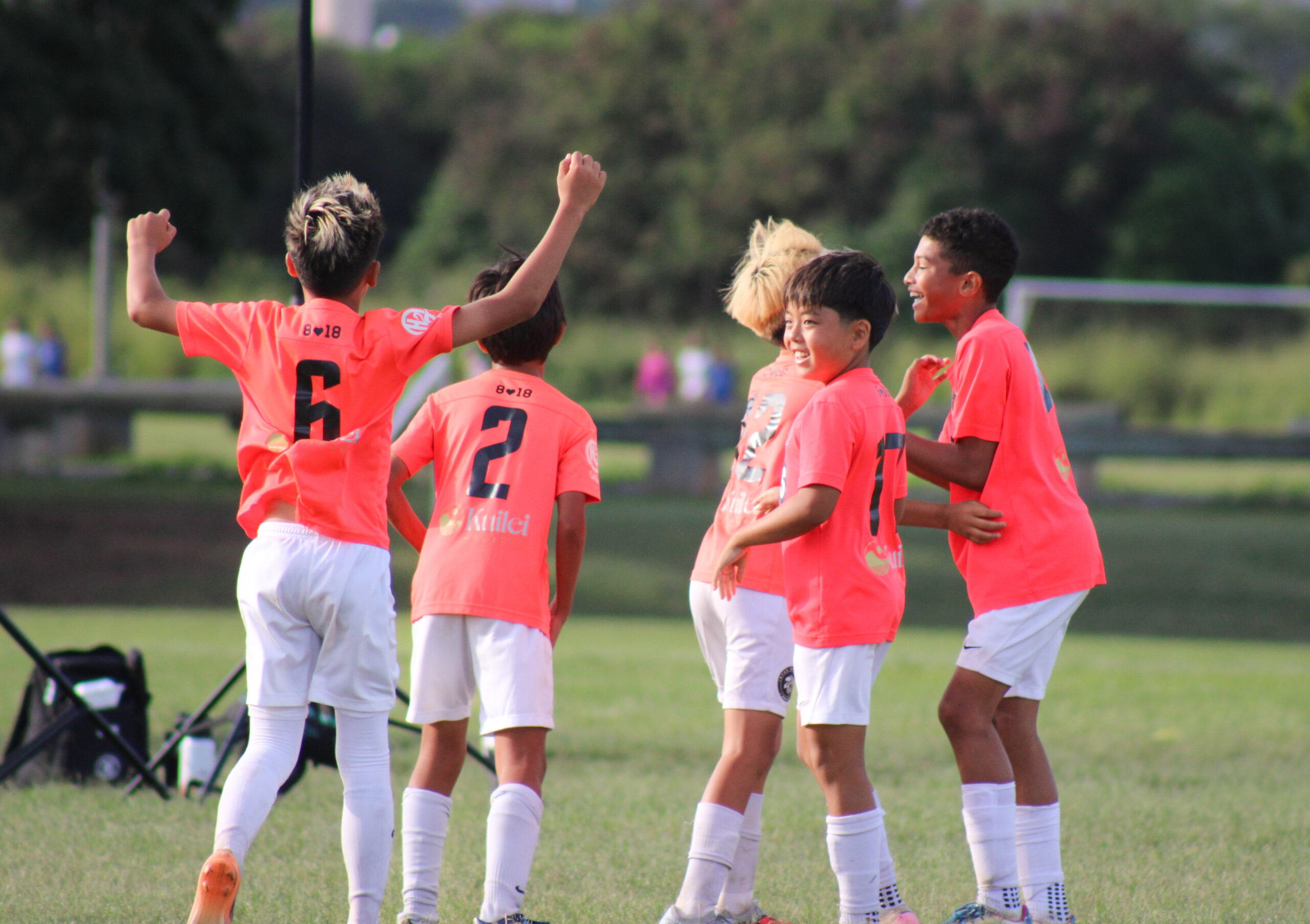 Inter Ohana CF players celebrating